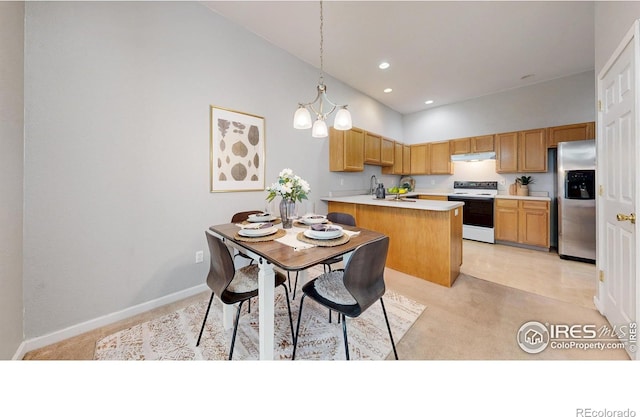 1839 Laurus Ln, Johnstown, CO 80534 - dining room with recessed lighting and light colored carpet