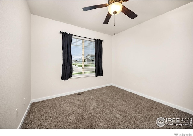 6818 Meadow Rain Way, Wellington, CO 80549 - unfurnished room featuring carpet floors and ceiling fan