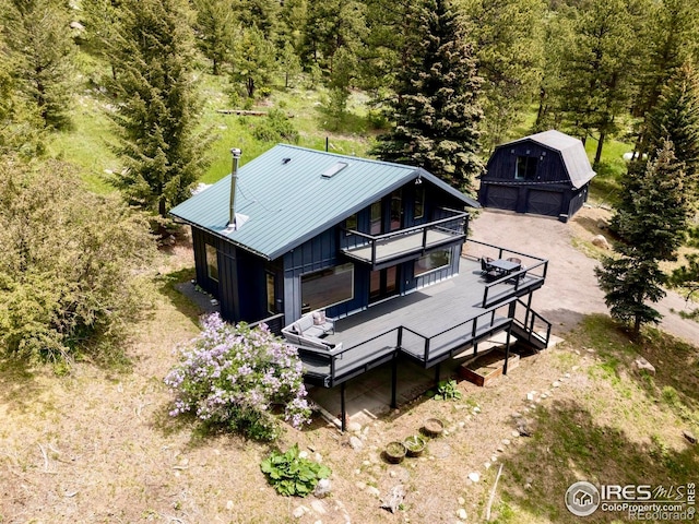 781 Cold Springs Rd, Nederland, CO 80466 - aerial view of property and surrounding area with a forest