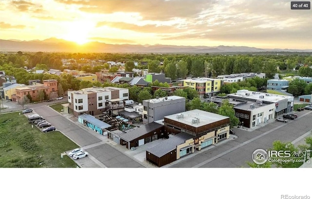 1109 Neon Forest Cir # 2, Longmont, CO 80504 - aerial view at dusk of a mountain view