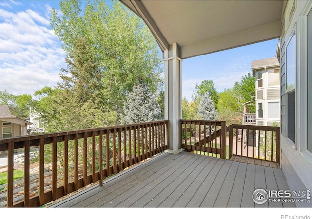1513 Cannon Mountain Dr, Longmont, CO 80503 - view of wooden deck
