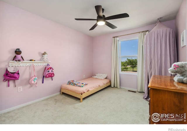 3775 Ginkgo St, Wellington, CO 80549 - carpeted bedroom with baseboards and ceiling fan