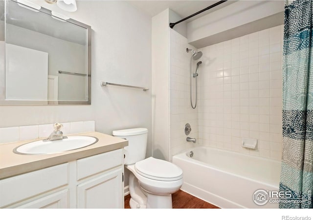 3012 Anchor Way Unit 3, Fort Collins, CO 80525 - bathroom with shower / tub combo with curtain, vanity, and wood finished floors