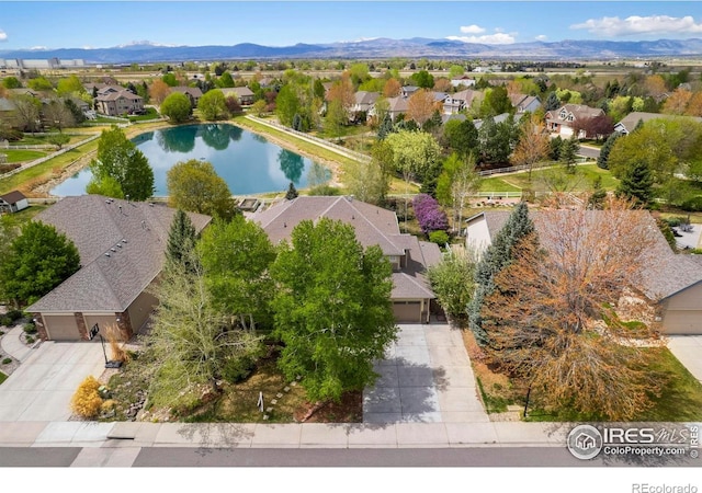 8356 Louden Circle Ft, Collins, CO 80528 - aerial perspective of suburban area with a water and mountain view