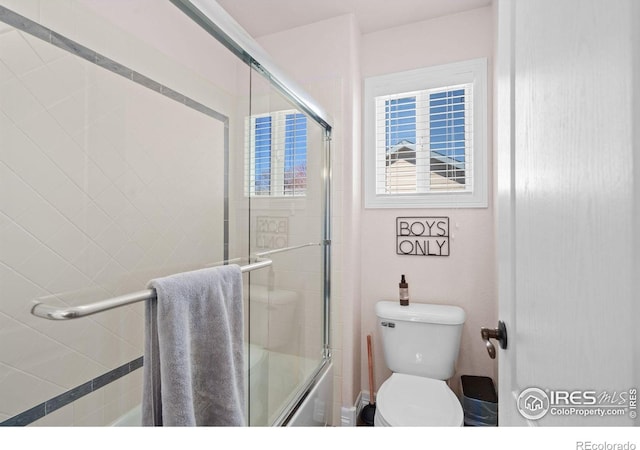 8356 Louden Circle Ft, Collins, CO 80528 - full bath with toilet and shower / bath combination with glass door
