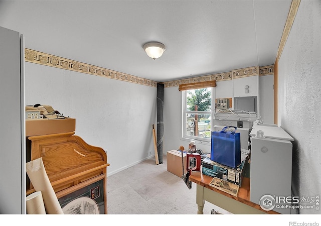 18247 County Road 22, Fort Lupton, CO 80621 - office with carpet floors and a textured wall