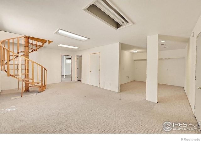56 Bounty Hunter Ln, Bailey, CO 80421 - basement with carpet flooring and stairs