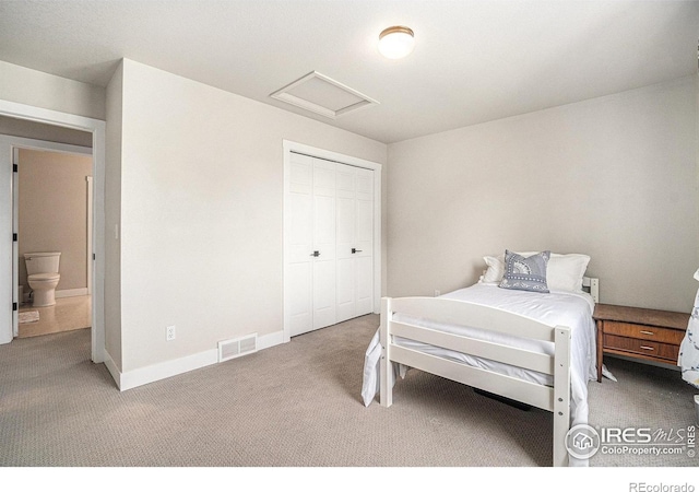 4615 Kitchell Way, Fort Collins, CO 80524 - carpeted bedroom featuring attic access and a closet