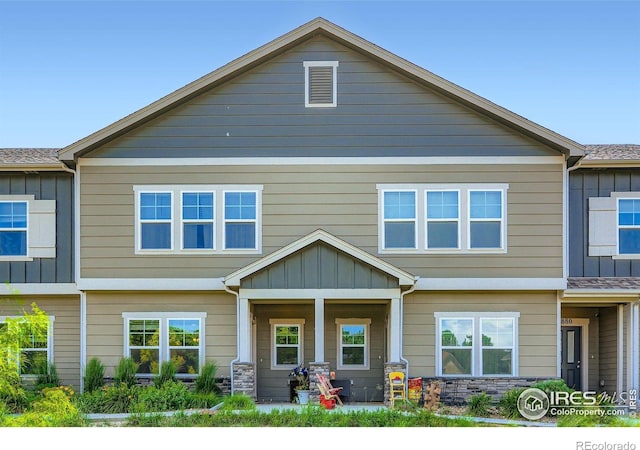 876 Winding Brook Dr, Berthoud, CO 80513 - view of property featuring board and batten siding