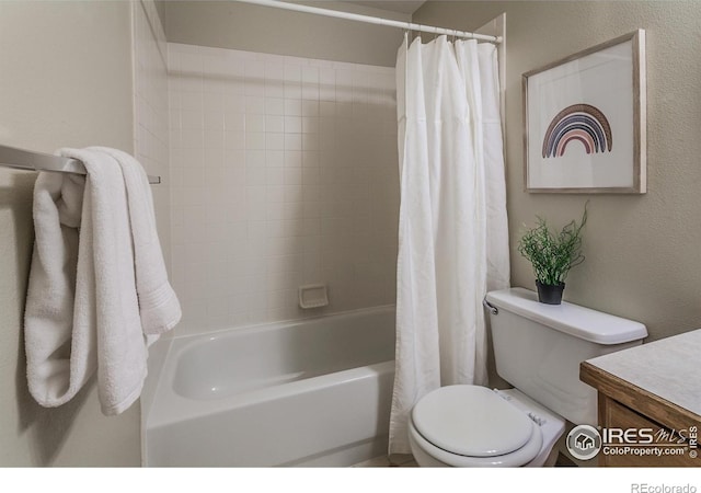 425 Walden Way, Fort Collins, CO 80526 - bathroom with shower / bath combo with shower curtain and vanity