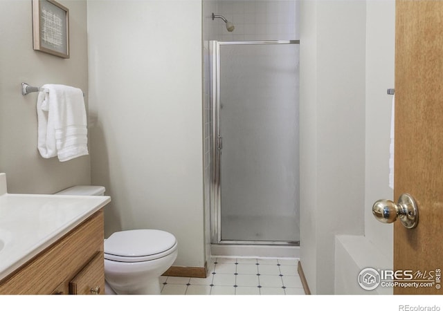 425 Walden Way, Fort Collins, CO 80526 - full bath featuring a shower stall, tile patterned floors, and vanity