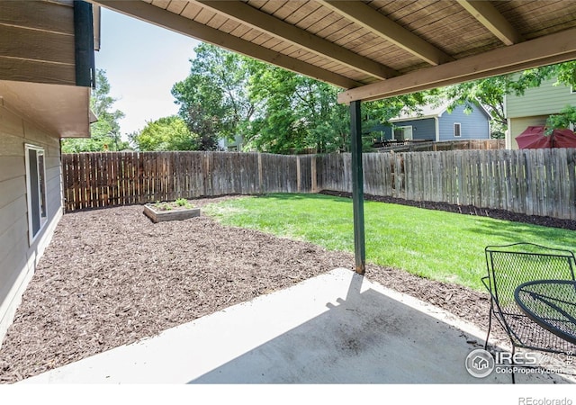 425 Walden Way, Fort Collins, CO 80526 - fenced backyard with a patio area