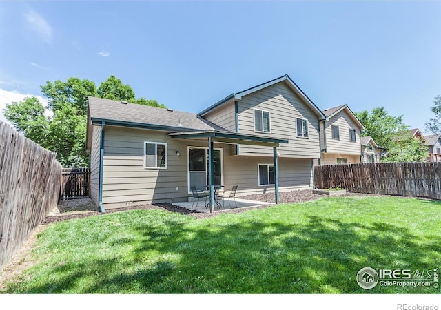 425 Walden Way, Fort Collins, CO 80526 - back of house featuring a patio and a fenced backyard