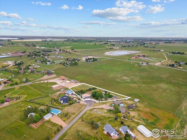 3400 Erving Ct, Berthoud, CO 80513 - aerial view of property and surrounding area featuring rural landscape