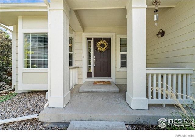 2707 Pochard Ct, Johnstown, CO 80534 - view of exterior entry with covered porch