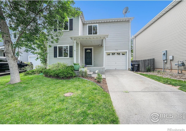 3314 Planter Way, Fort Collins, CO 80526 - view of front of home with an attached garage and concrete driveway