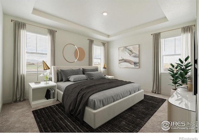 1842 Chaffee Crest Dr, Berthoud, CO 80513 - bedroom with a raised ceiling and carpet floors