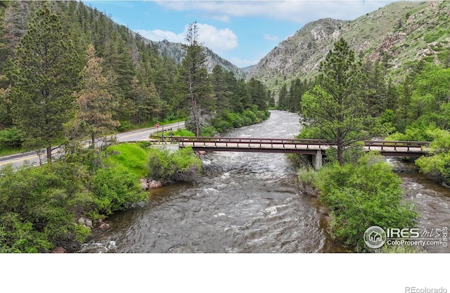 30 Falls Creek Dr, Bellvue, CO 80512 - surrounding community featuring a view of trees and a water and mountain view