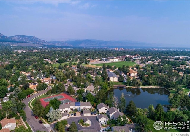 750 W Moorhead Cir Unit A, Boulder, CO 80305 - aerial view of residential area with a water and mountain view
