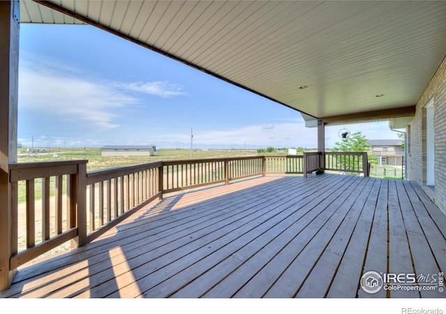34427 County Rd W, Hillrose, CO 80733 - view of wooden terrace