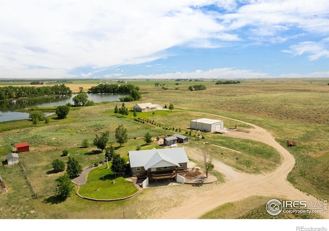 34427 County Rd W, Hillrose, CO 80733 - aerial view of sparsely populated area with a large body of water