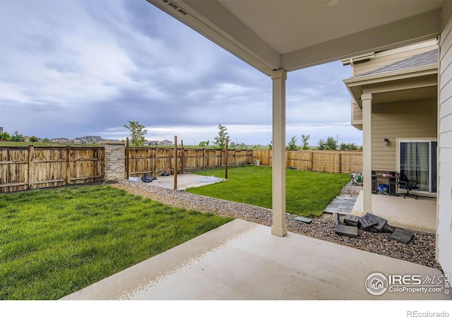 825 Forest Canyon Rd, Severance, CO 80550 - fenced backyard featuring a patio