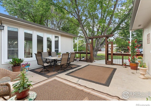 3421 Surrey Ln, Fort Collins, CO 80524 - view of patio / terrace with outdoor dining space