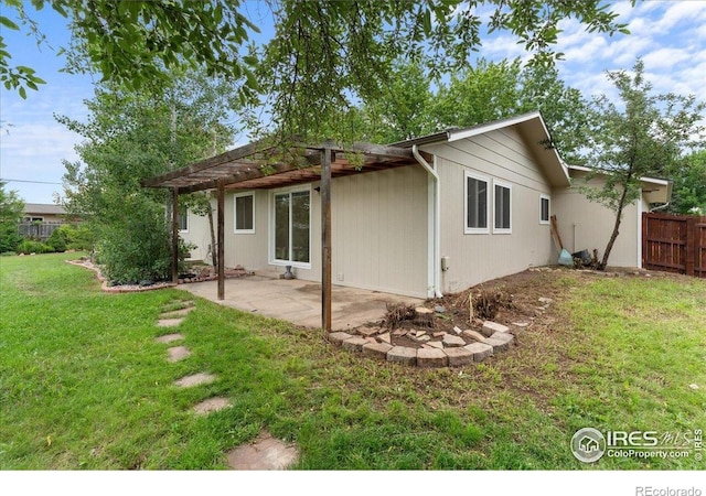 3421 Surrey Ln, Fort Collins, CO 80524 - rear view of property featuring a pergola and a patio area