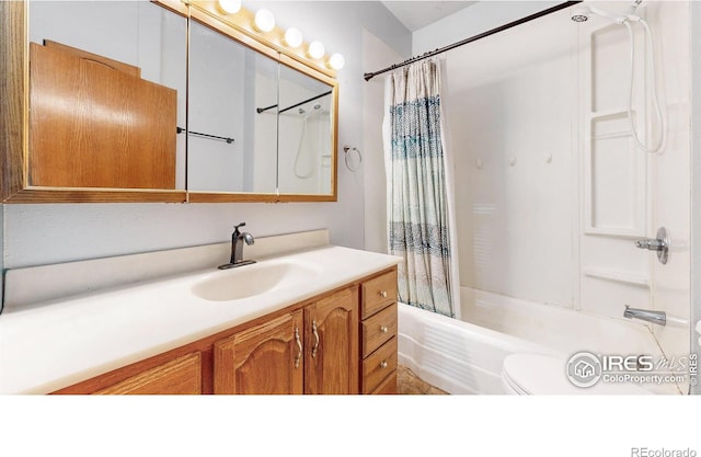 143 W 10th St, Loveland, CO 80537 - full bath featuring vanity and shower / tub combo with curtain