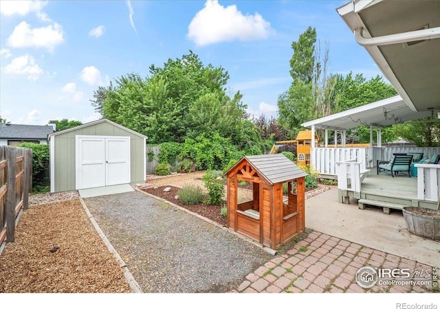 4324 W 22nd St, Greeley, CO 80634 - fenced backyard with a shed and a deck