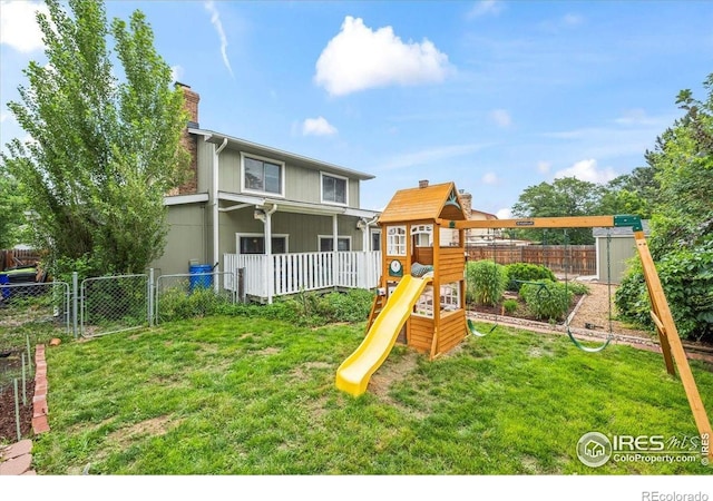 4324 W 22nd St, Greeley, CO 80634 - view of playground featuring a gate