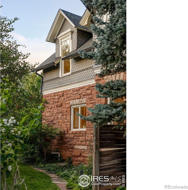 505 Pine St, Boulder, CO 80302 - view of property exterior with stone siding