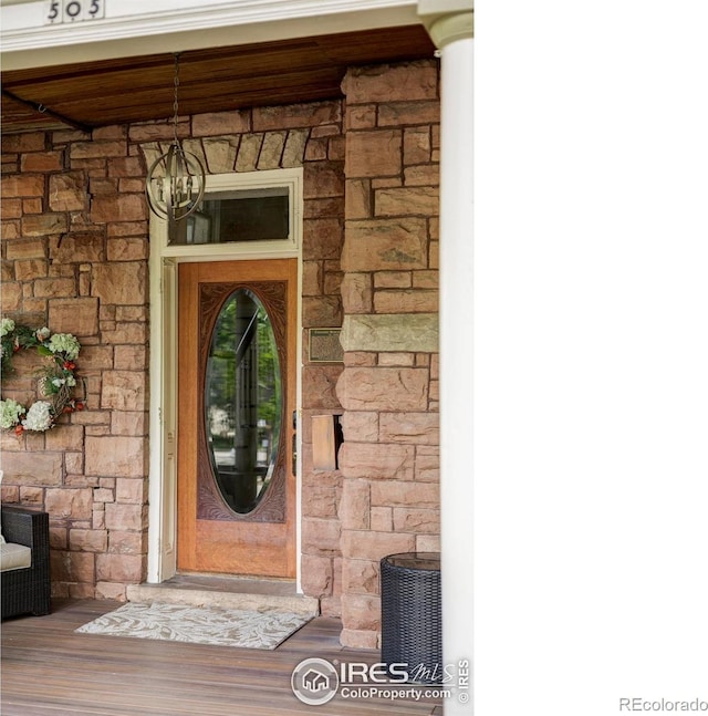 505 Pine St, Boulder, CO 80302 - view of exterior entry with stone siding