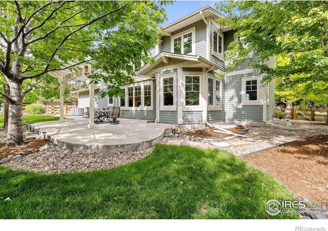 1231 Hawk Ridge Rd, Lafayette, CO 80026 - back of house with a patio and a pergola