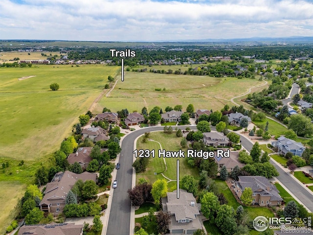 1231 Hawk Ridge Rd, Lafayette, CO 80026 - aerial perspective of suburban area