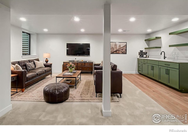 2009 18th Ave, Greeley, CO 80631 - living room with recessed lighting and light wood-type flooring