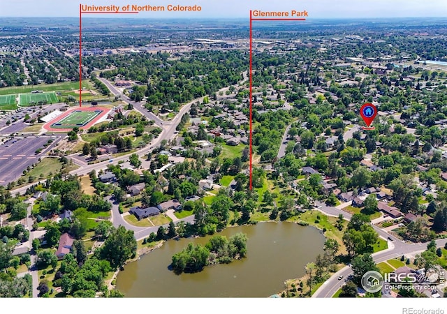 2009 18th Ave, Greeley, CO 80631 - aerial view of a nearby body of water