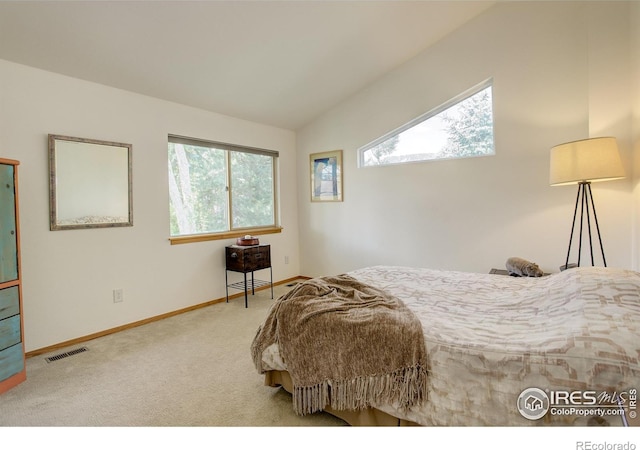 1620 Oak Ave, Boulder, CO 80304 - carpeted bedroom with baseboards and lofted ceiling