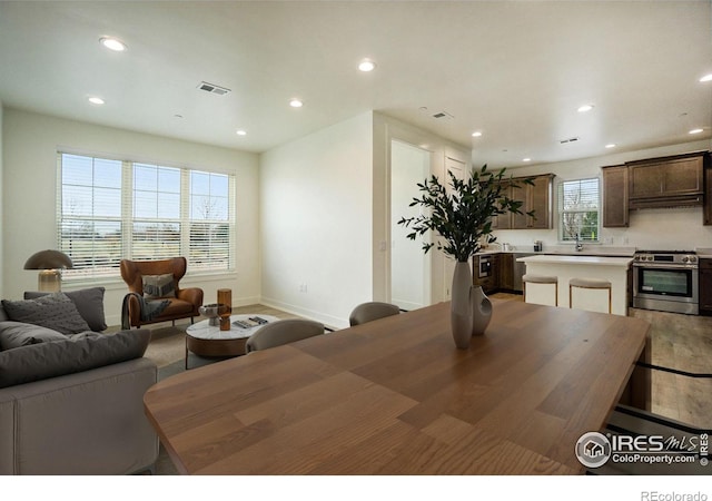3045 E Trilby Rd Unit B-10, Fort Collins, CO 80528 - dining space with recessed lighting