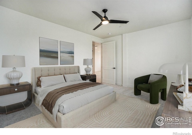 3045 E Trilby Rd Unit B-10, Fort Collins, CO 80528 - carpeted bedroom with a ceiling fan and baseboards