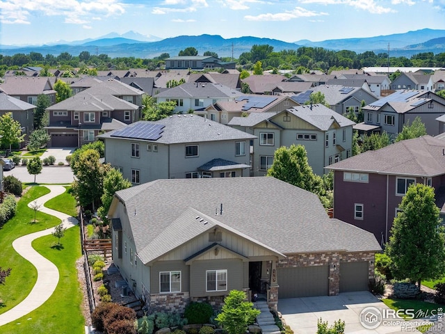 1963 Blue Yonder Way, Fort Collins, CO 80525 - aerial perspective of suburban area with a mountainous background