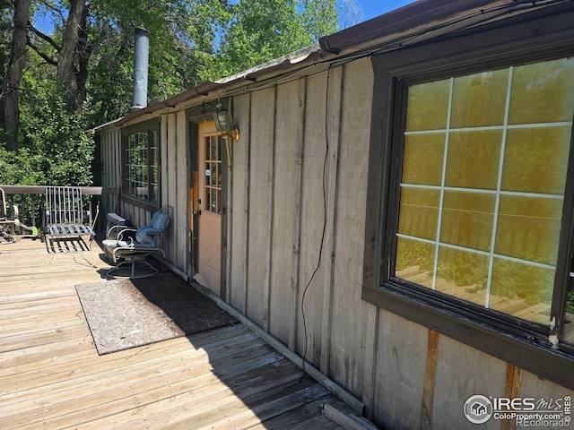 20881 Buckhorn Rd, Bellvue, CO 80512 - view of wooden deck