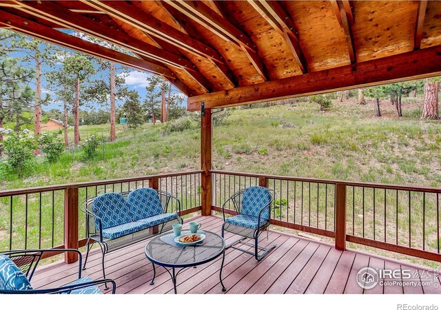 849 Mountain Meadows Rd, Boulder, CO 80302 - view of deck