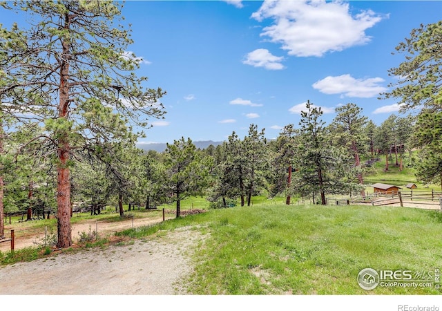 849 Mountain Meadows Rd, Boulder, CO 80302 - view of yard featuring a view of rural / pastoral area
