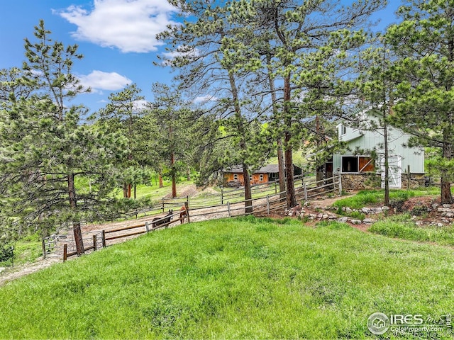 849 Mountain Meadows Rd, Boulder, CO 80302 - view of yard featuring an outdoor structure