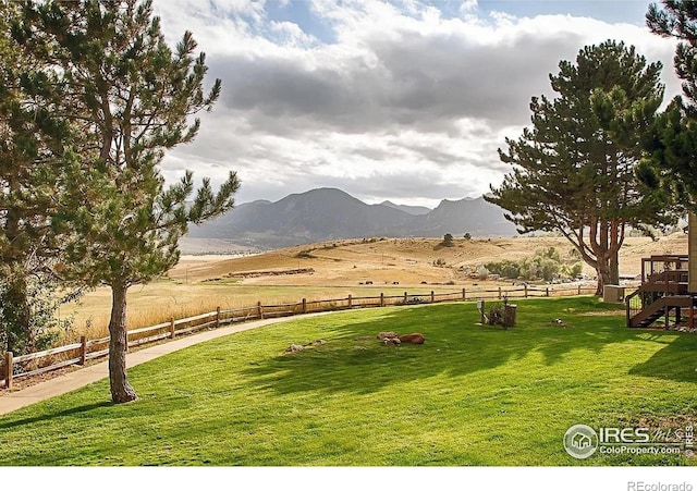 1624 Bradley Ct, Boulder, CO 80305 - view of yard with a mountain view and a rural view
