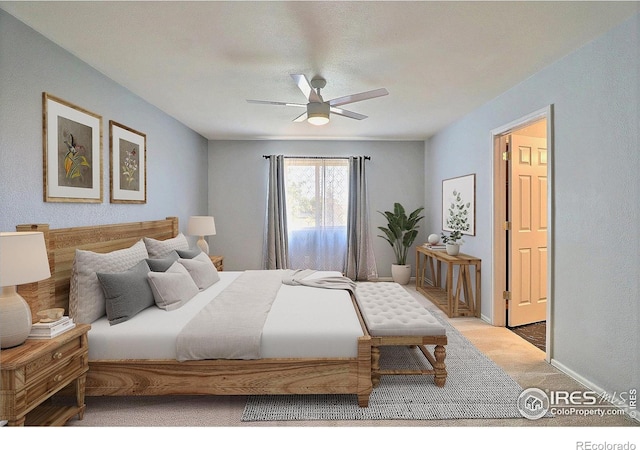 3228 Borrossa St, Evans, CO 80634 - carpeted bedroom with ceiling fan