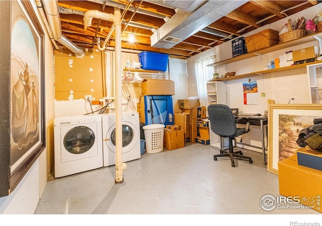 109 Sunflower Dr, Windsor, CO 80550 - laundry area featuring washer and clothes dryer