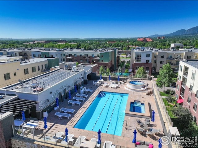 3601 Arapahoe Ave Unit 304, Boulder, CO 80303 - community pool with a mountain view