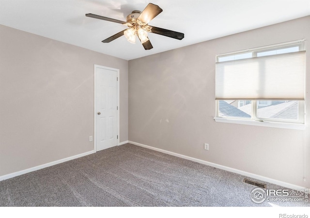 232 Ricker Ln, Johnstown, CO 80534 - carpeted empty room featuring ceiling fan and baseboards